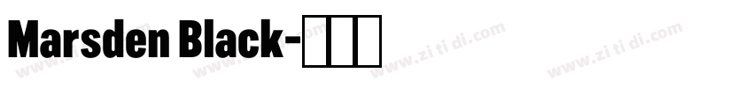 Marsden Black字体转换 Marsden Black字体转换